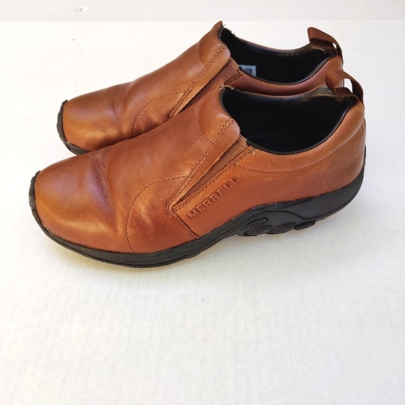 Merrell Other - Merrell Jungle Mocasin Moc Slip On Brown Men's Shoes Size 10W
